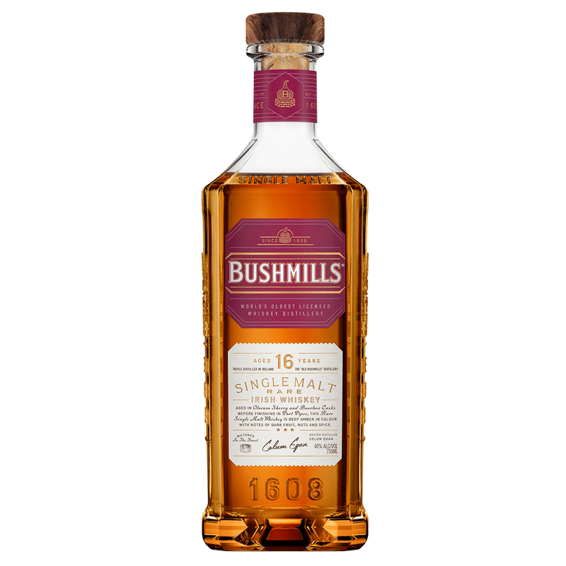 Bushmills 16 Year Old Single Malt Rare Irish Whiskey - ForWhiskeyLovers.com