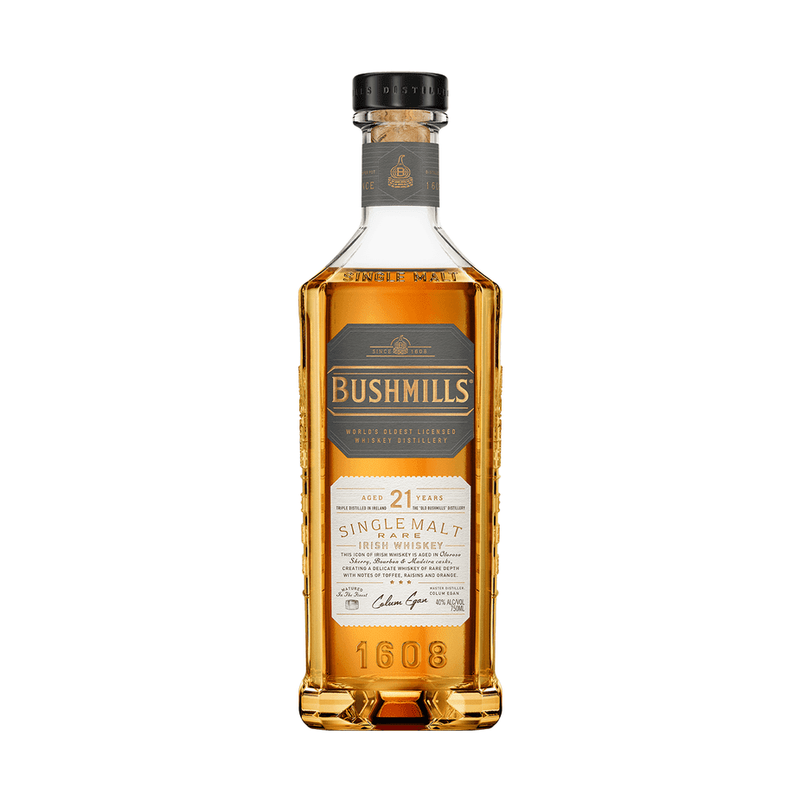 Bushmills 21 Year Old Single Malt Rare Irish Whiskey - ForWhiskeyLovers.com
