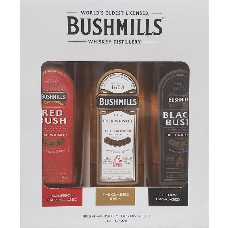 Bushmills Irish Whiskey Tasting Set 3-Pack 375ml - ForWhiskeyLovers.com