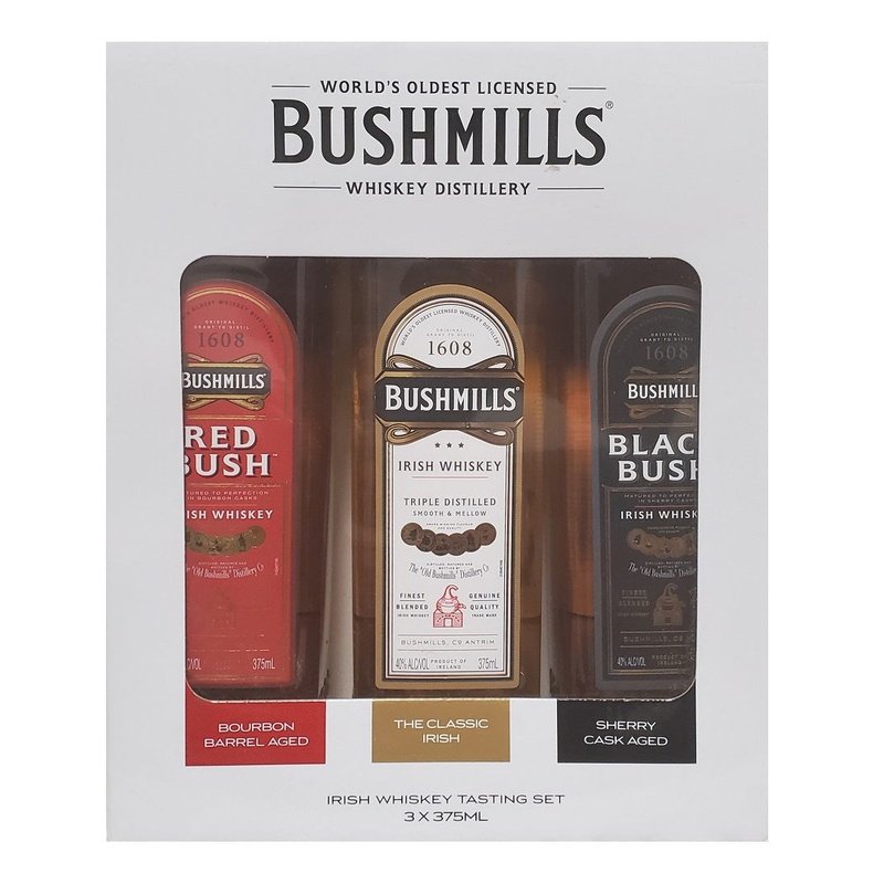 Bushmills Irish Whiskey Tasting Set 3-Pack 375ml - ForWhiskeyLovers.com