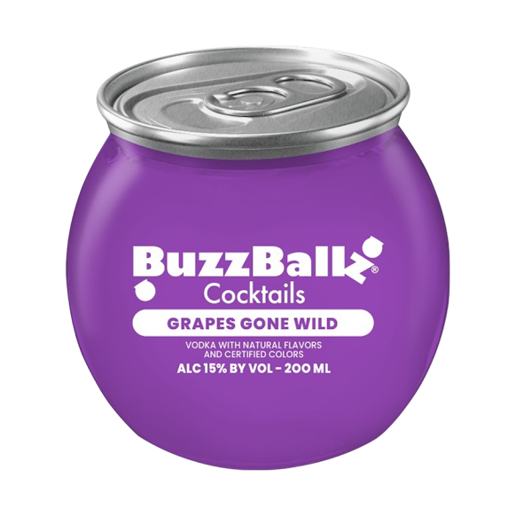 BuzzBallz Grapes Gone Wild Cocktail 200ml - ForWhiskeyLovers.com