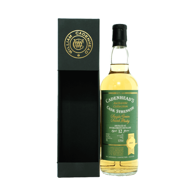 Cadenhead's Invergordon 12 Year Old Cask Strength Single Grain Scotch Whisky - ForWhiskeyLovers.com