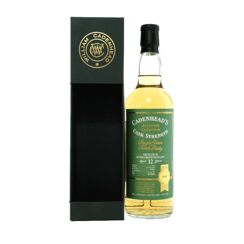 Cadenhead's Invergordon 12 Year Old Cask Strength Single Grain Scotch Whisky - ForWhiskeyLovers.com