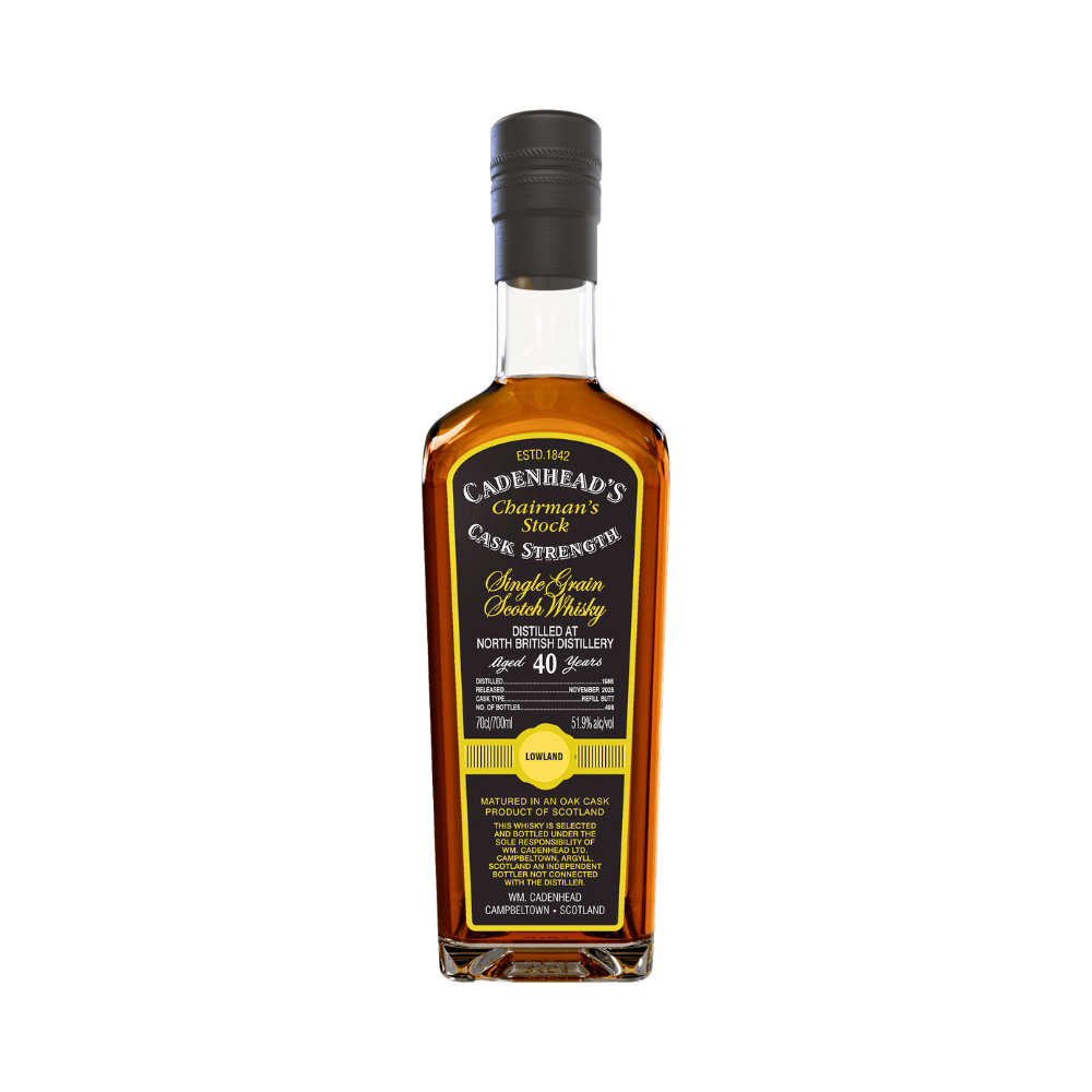 Cadenhead's Chairman's Stock North British 1985 40 Year Old Single Grain Scotch Whisky - LoveScotch.com