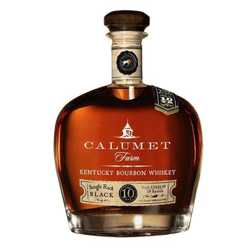 Calumet Farm Single Rack Black 10 Year Old Kentucky Straight Bourbon Whiskey - ForWhiskeyLovers.com