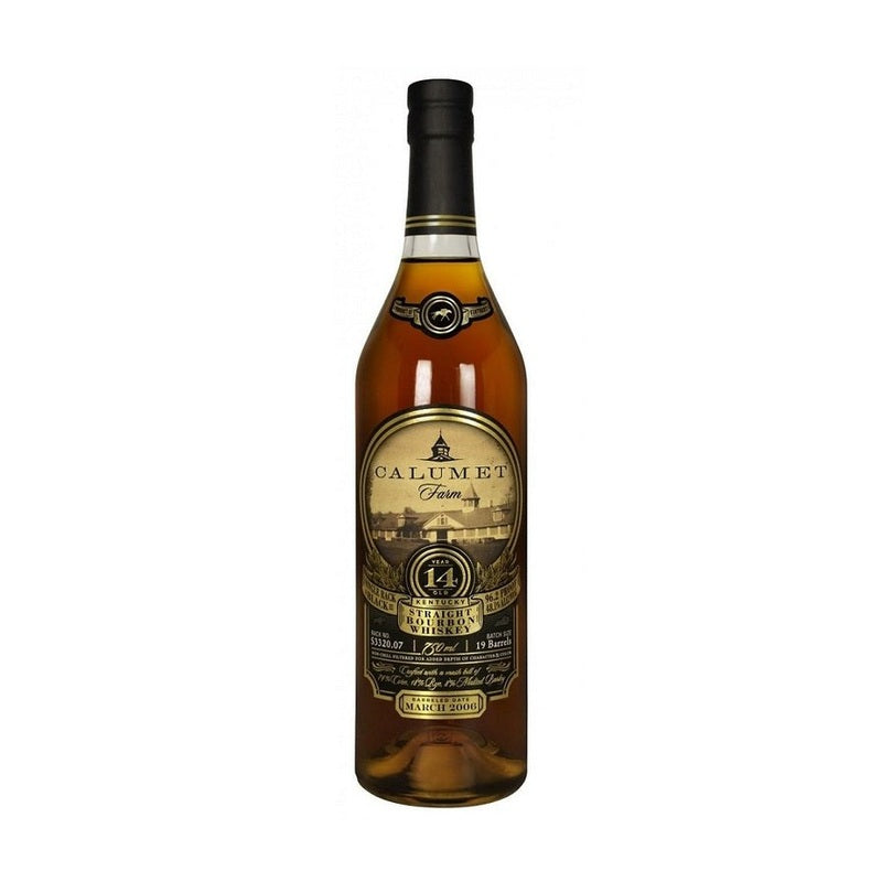 Calumet Farm Single Rack Black 14 Year Old Kentucky Straight Bourbon Whiskey - ForWhiskeyLovers.com