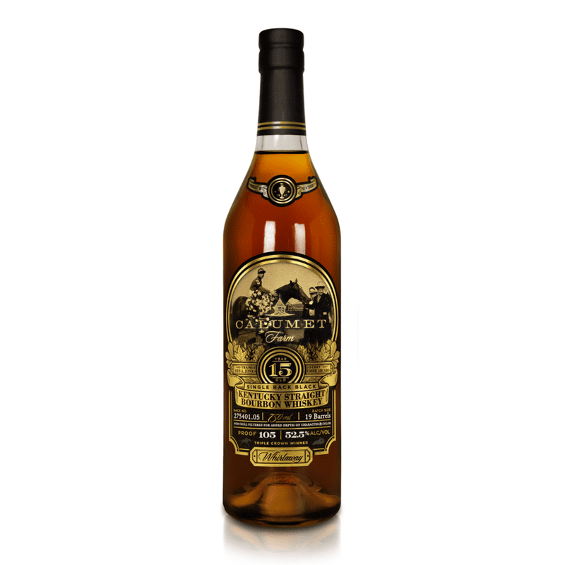 Calumet Farm Single Rack Black 15 Year Old Bourbon 750ml - ForWhiskeyLovers.com