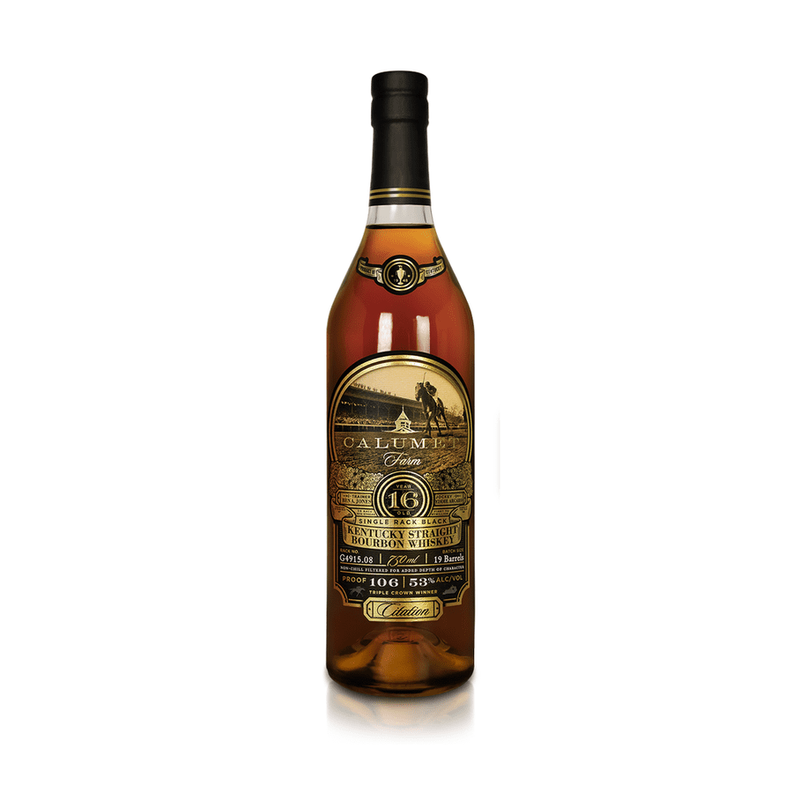 Calumet Farm Single Rack Black 16 Year Old Bourbon 750ml - ForWhiskeyLovers.com