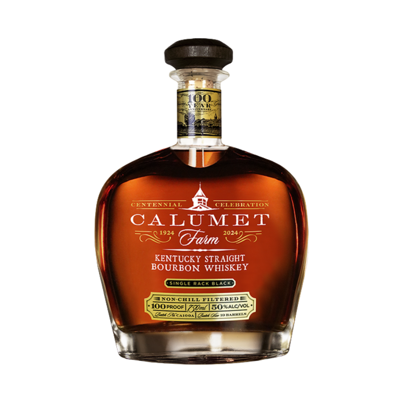 Calumet Farm Single Rack Black Centennial Kentucky Straight Bourbon Whiskey - ForWhiskeyLovers.com