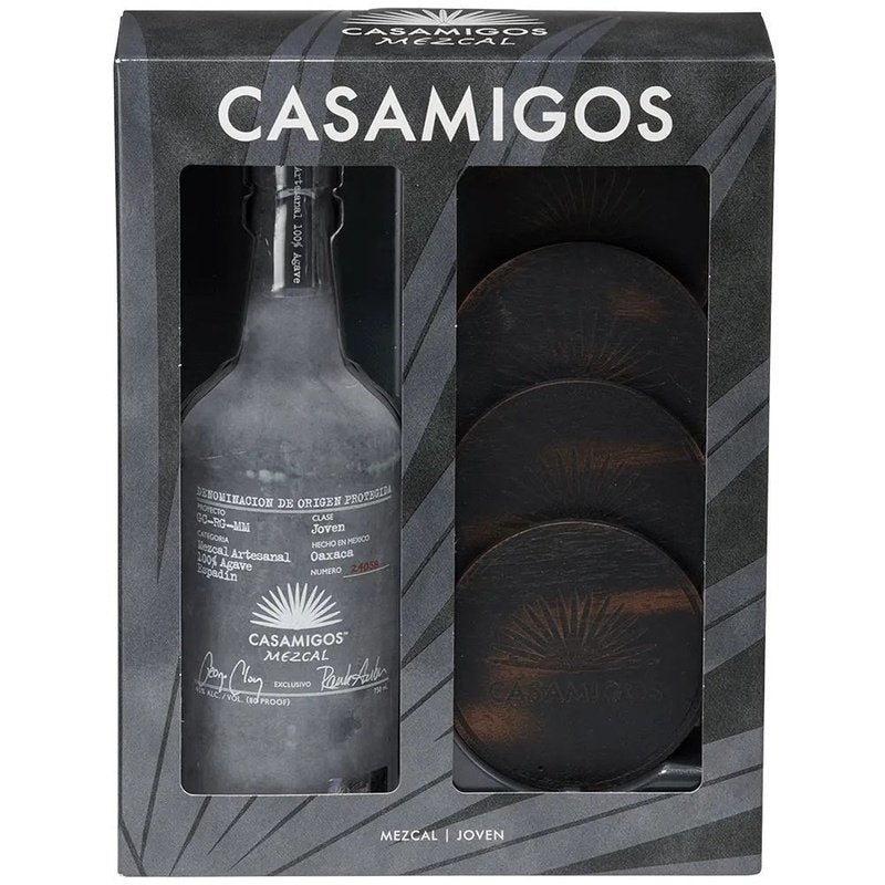 Casamigos Joven Mezcal Artesanal w/Coasters Gift Set - ForWhiskeyLovers.com