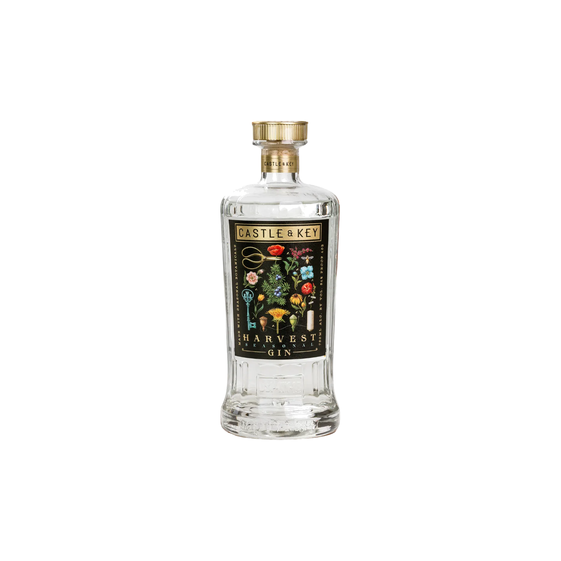 Castle & Key Harvest Gin 750ml - ForWhiskeyLovers.com