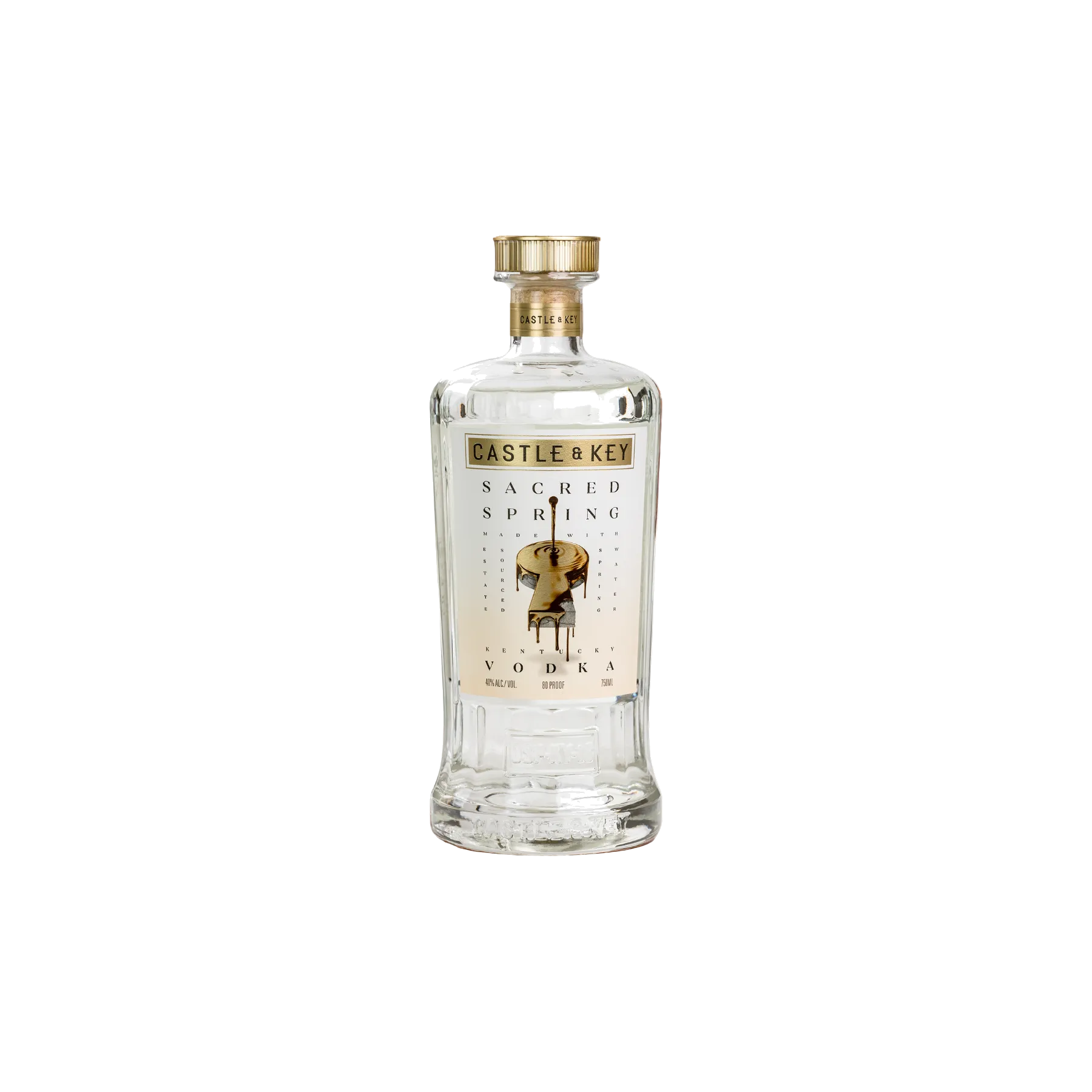 Castle & Key Sacred Spring Vodka 750ml - ForWhiskeyLovers.com