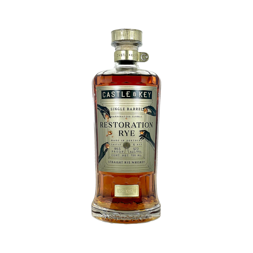 Castle & Key Single Barrel Restoration Eureka Whiskey Club Rye DSP-KY-18 750 ML - ForWhiskeyLovers.com