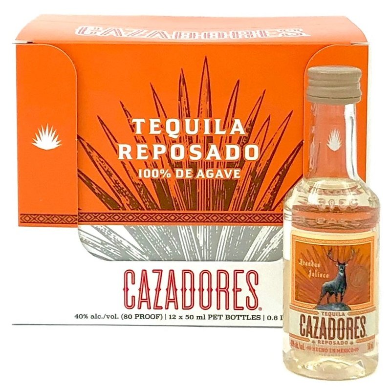 Cazadores Reposado Tequila 12-Pack 50ml - ForWhiskeyLovers.com