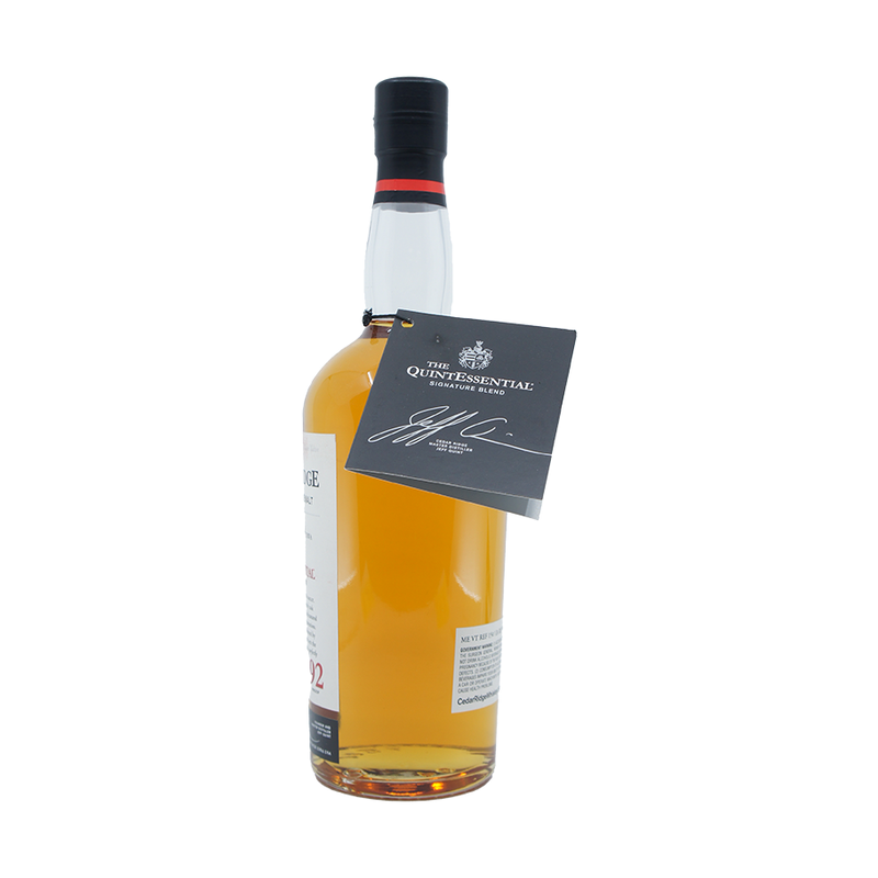Cedar Ridge 'The QuintEssential' American Single Malt Whiskey - ForWhiskeyLovers.com