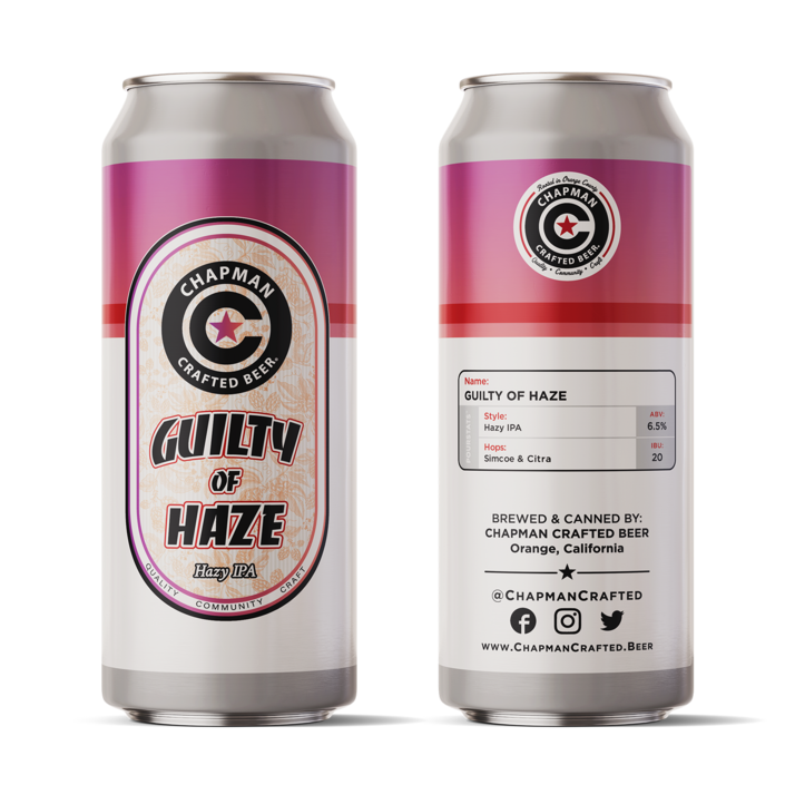 Chapman Crafted Beer Guilty of Haze Hazy IPA Single Can - ForWhiskeyLovers.com