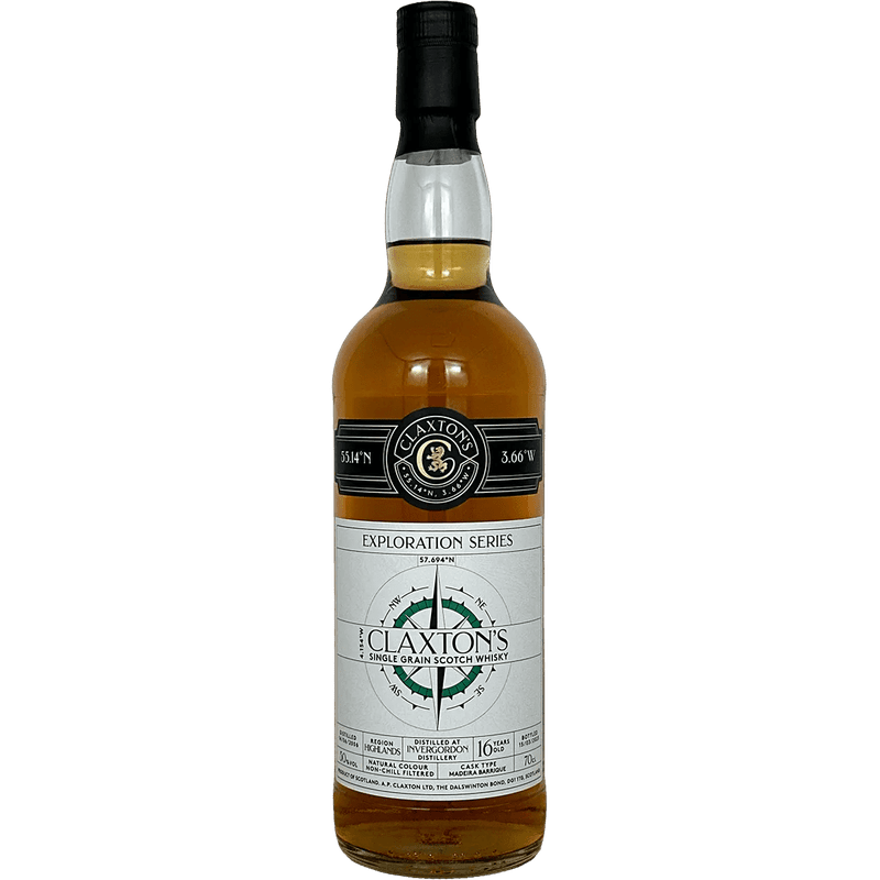 Claxton's Invergordon 2006 16 Year Old Madeira Barrique Cask Single Grain Scotch Whisky - ForWhiskeyLovers.com