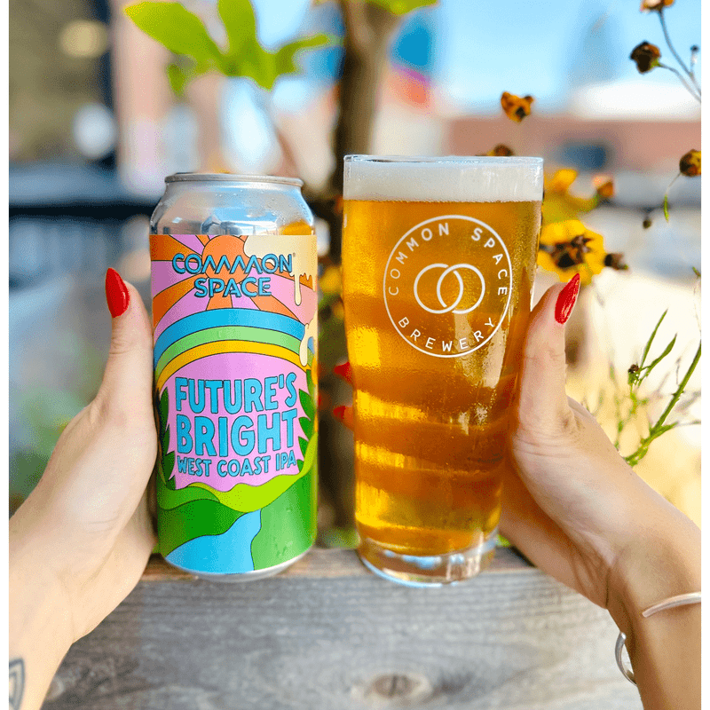 Common Space 'Future's Bright' West Coast IPA Beer 4-pack cans - ForWhiskeyLovers.com