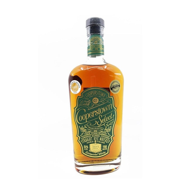 Cooperstown Select 2 Year Old Cabernet Barrel Finished Straight Rye Whiskey - ForWhiskeyLovers.com