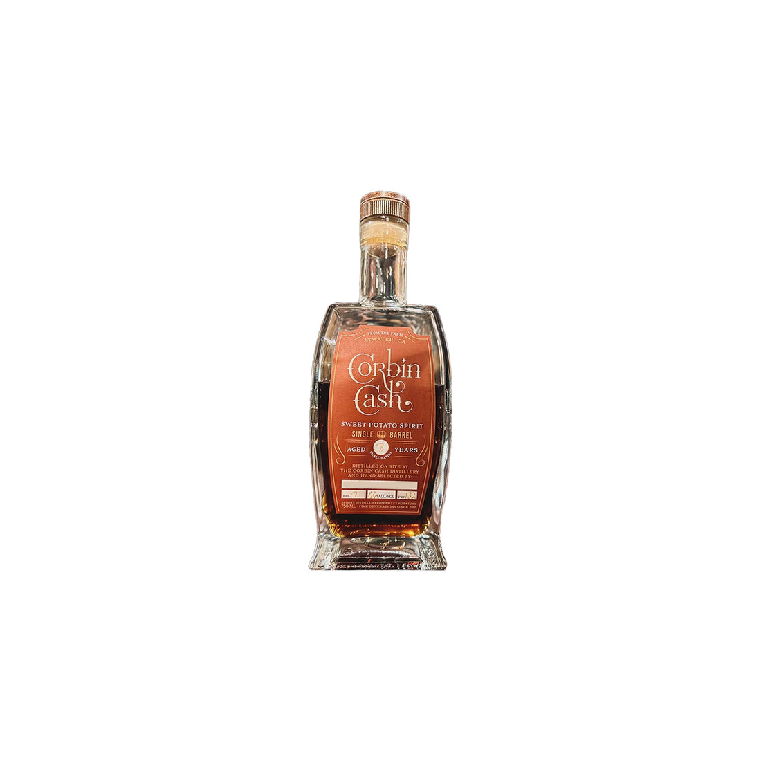 Corbin Cash 8 Year Sweet Potato Spirit 750ml - ForWhiskeyLovers.com