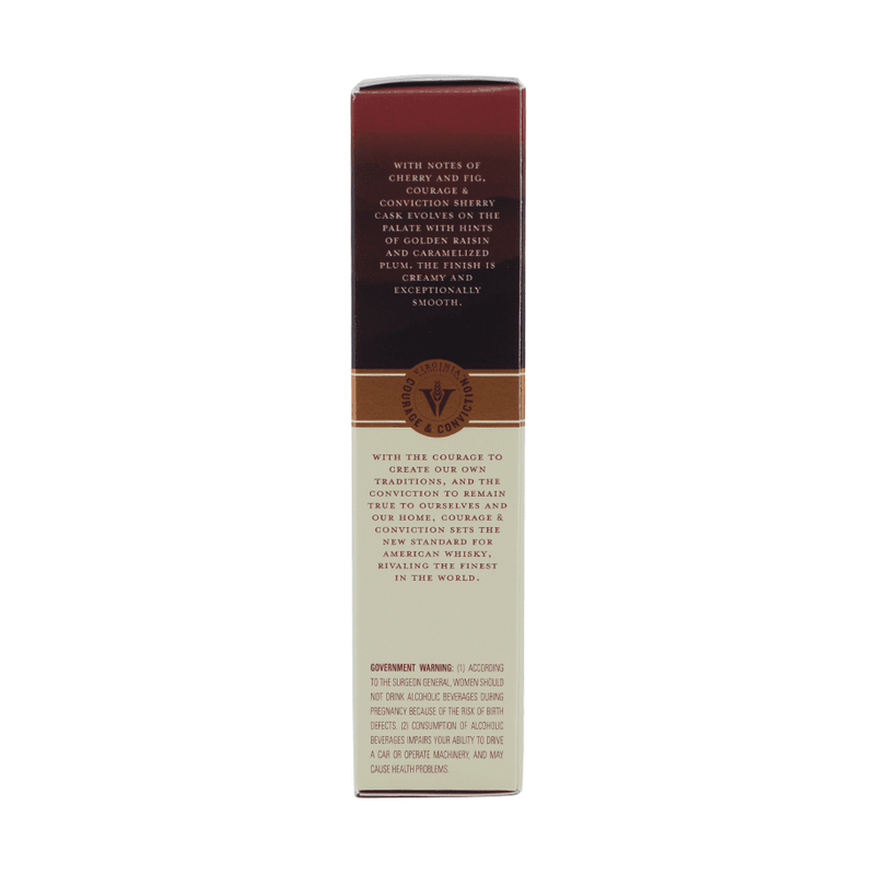 Courage & Conviction Sherry Cask American Single Malt Whiskey 50ml - ForWhiskeyLovers.com