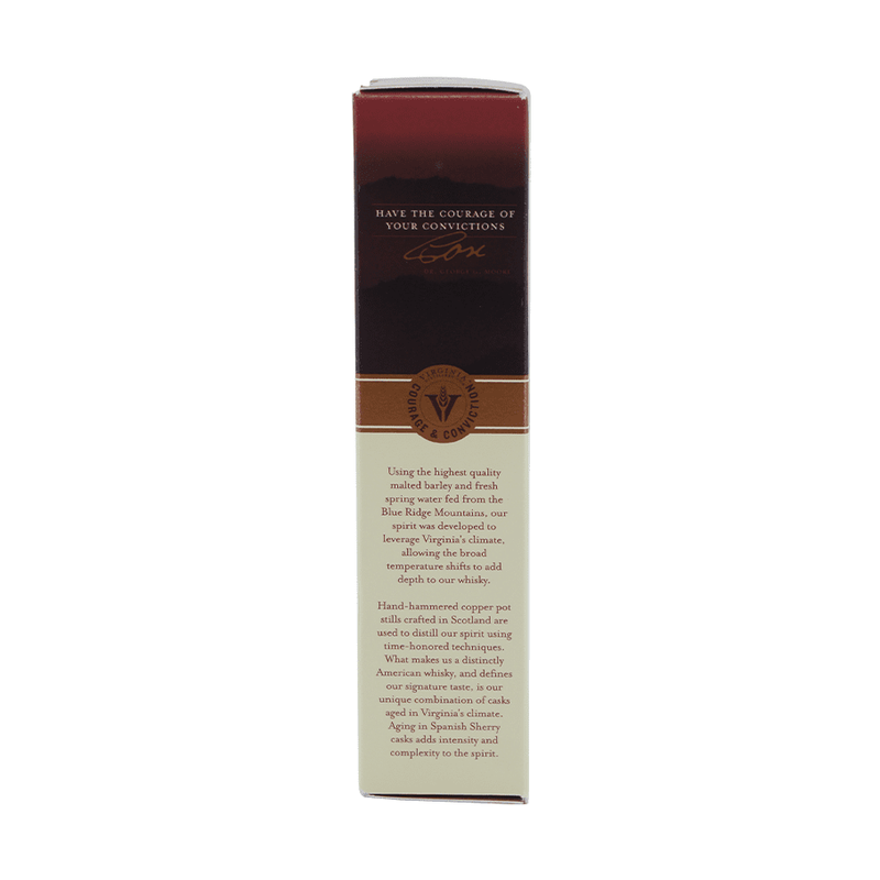 Courage & Conviction Sherry Cask American Single Malt Whiskey 50ml - ForWhiskeyLovers.com
