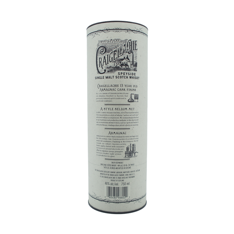 Craigellachie 13 Year Old Bas-Armagnac Cask Finished Single Malt Scotch Whisky 750mL - ForWhiskeyLovers.com