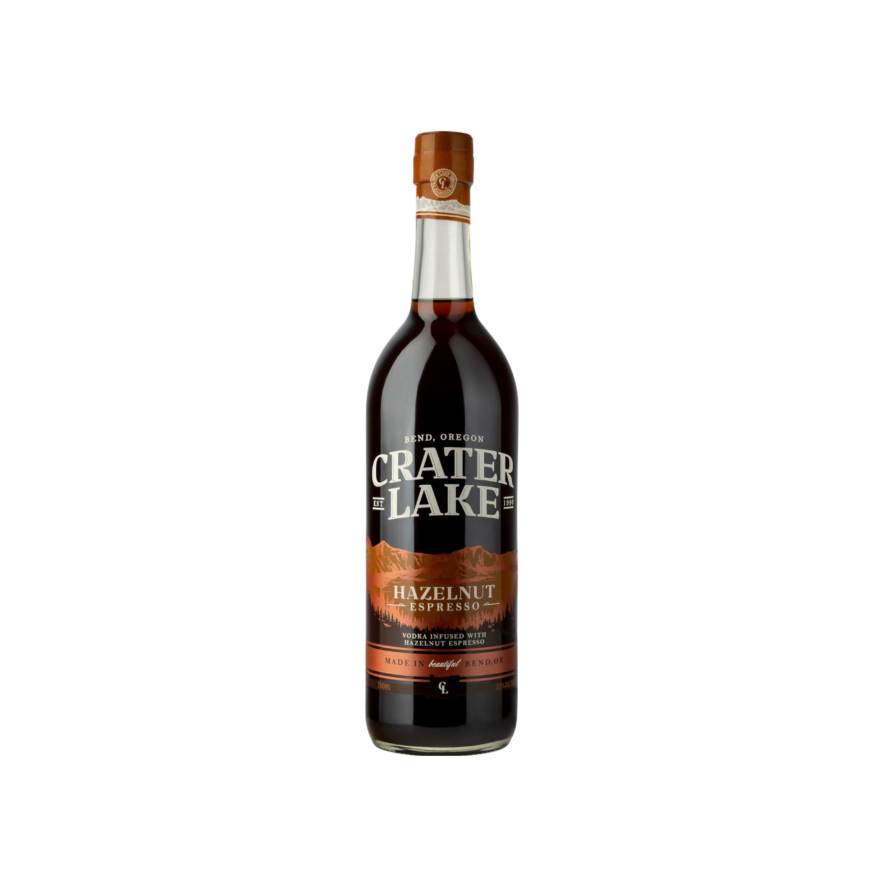 Crater Lake Hazelnut Espresso Vodka 750ml - ForWhiskeyLovers.com