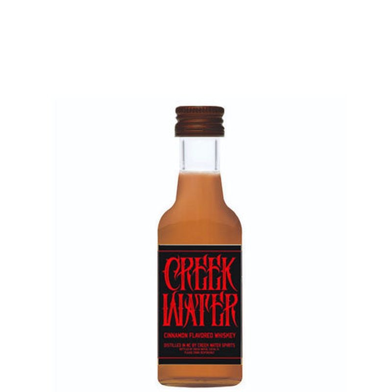 Creek Water Cinnamon Flavored Whiskey 12 x 50mL - ForWhiskeyLovers.com
