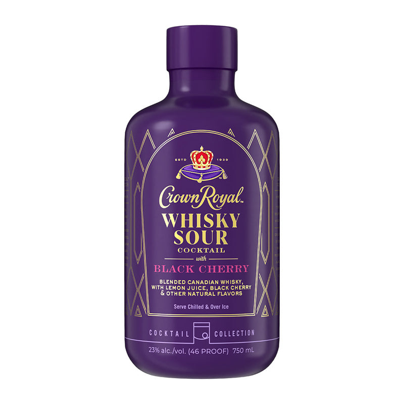 Crown Royal Black Cherry Whisky Sour Cocktail 750 mL - ForWhiskeyLovers.com
