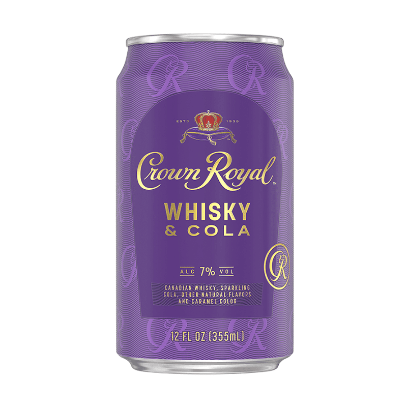 Crown Royal Whisky & Cola Cocktail 4-Pack - ForWhiskeyLovers.com