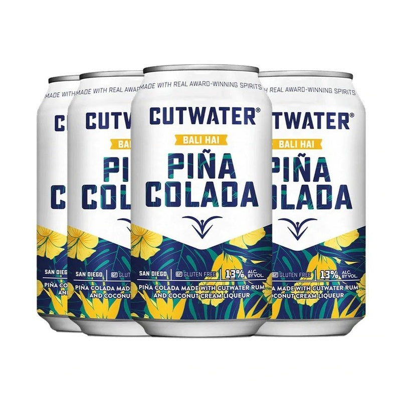 Cutwater Bali Hai Pina Colada 4-Pack Cocktail - ForWhiskeyLovers.com