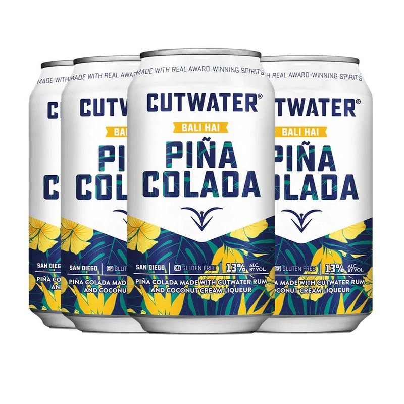 Cutwater Bali Hai Pina Colada 4-Pack Cocktail - ForWhiskeyLovers.com