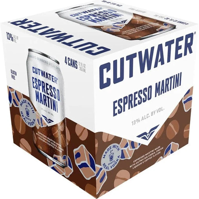 Cutwater Espresso Martini 4-Pack - ForWhiskeyLovers.com