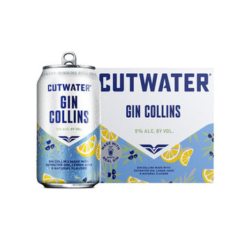 Cutwater Gin Collins 4 Pack 355mL - ForWhiskeyLovers.com