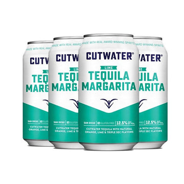 Cutwater Lime Margarita 4-Pack Cocktail - ForWhiskeyLovers.com