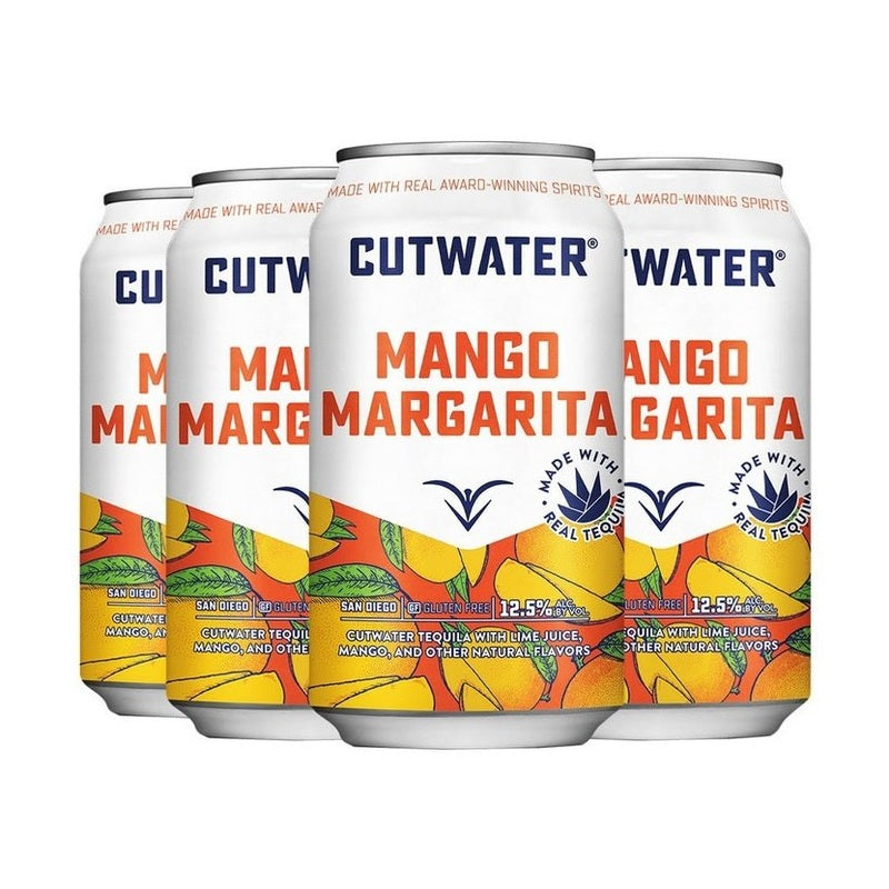 Cutwater Mango Margarita 4-Pack Cocktail - ForWhiskeyLovers.com