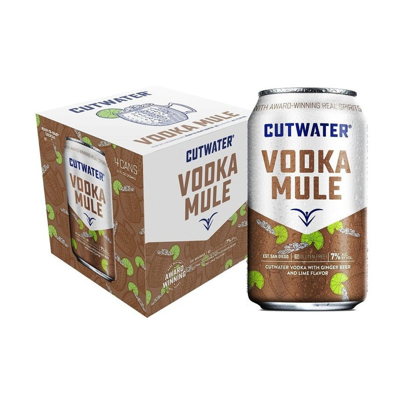 Cutwater Vodka Mule 4-Pack Cocktail - ForWhiskeyLovers.com