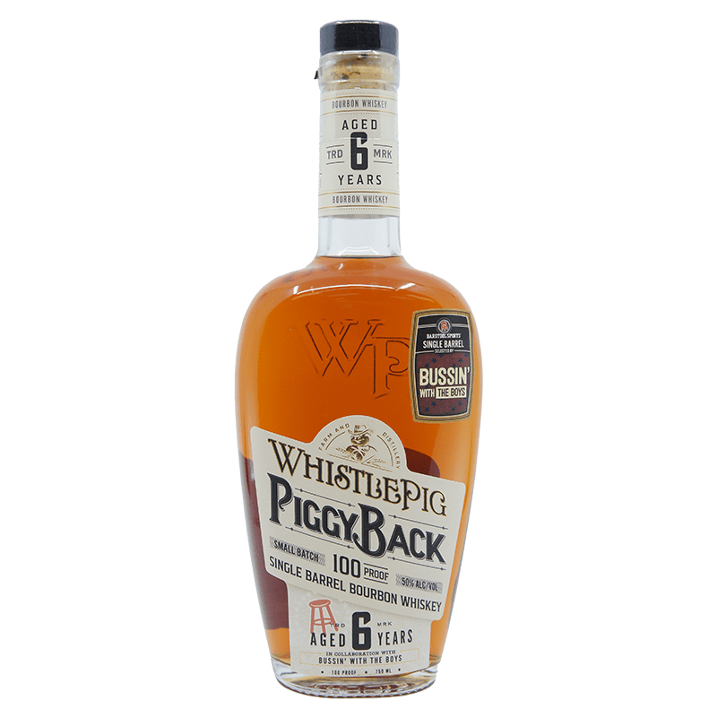 WhistlePig PiggyBack Bussin' With The Boys 6 Year Old Single Barrel Bourbon Whiskey - ForWhiskeyLovers.com