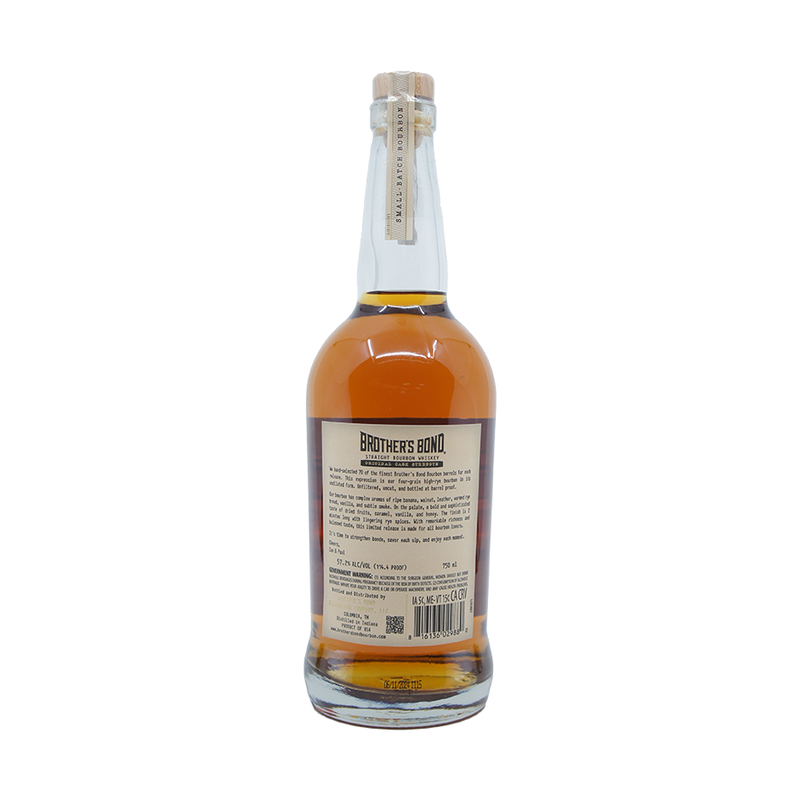Brother's Bond Original Cask Strength Bourbon Whiskey (750mL)