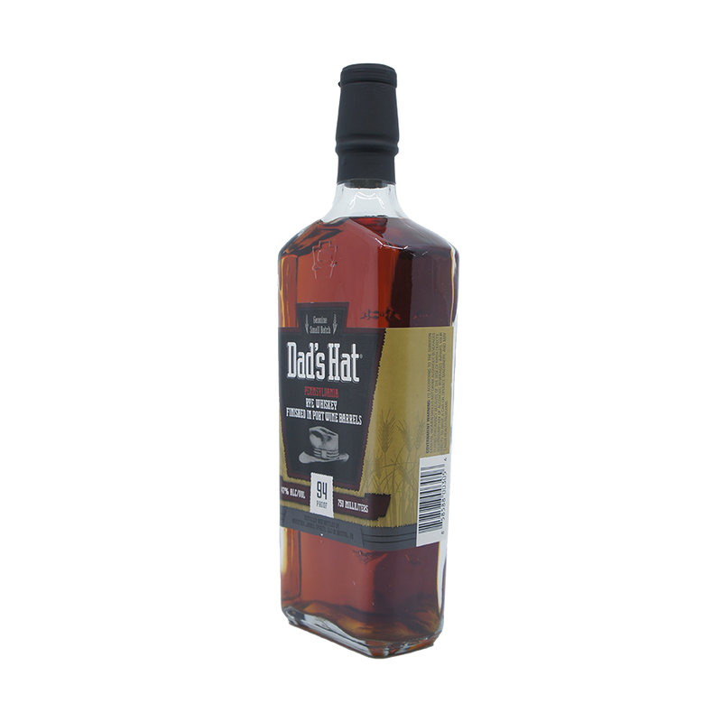 Dad's Hat Pennsylvania Rye Whiskey Finished In Port Wine Barrels - ForWhiskeyLovers.com