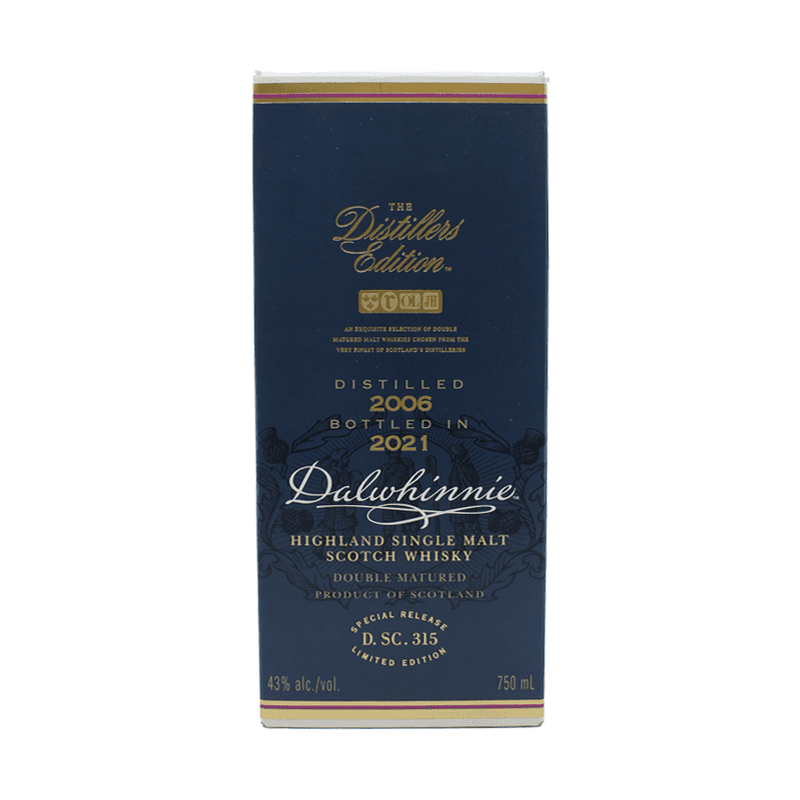 Dalwhinnie Distillers Edition 2021 Double Matured Highland Single Malt Scotch Whisky - ForWhiskeyLovers.com