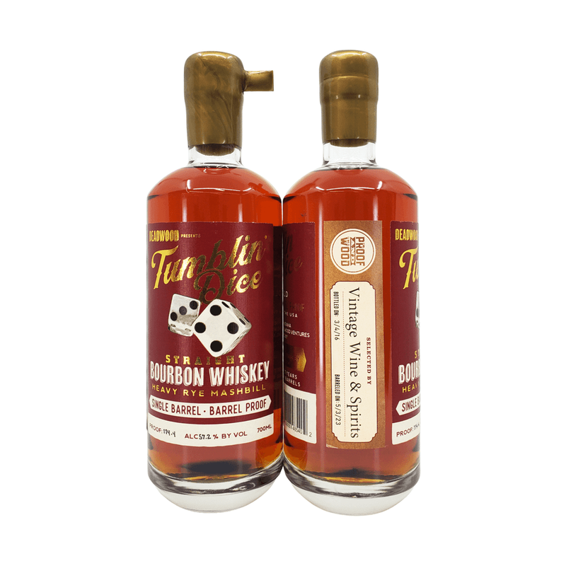 Deadwood Tumblin' Dice 7 Year Old Straight Bourbon Single Barrel Private Selection - ForWhiskeyLovers.com