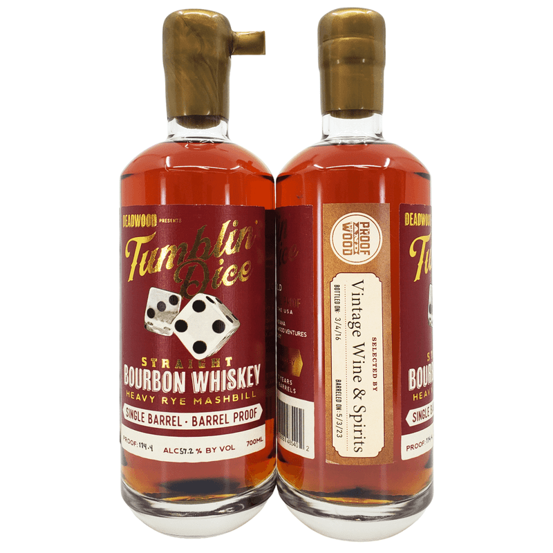 Deadwood Tumblin' Dice 7 Year Old Straight Bourbon Single Barrel Private Selection - ForWhiskeyLovers.com
