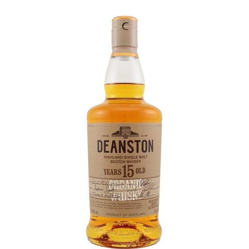 Deanston 15 Year Old Organic Highland Single Malt Scotch Whisky - ForWhiskeyLovers.com