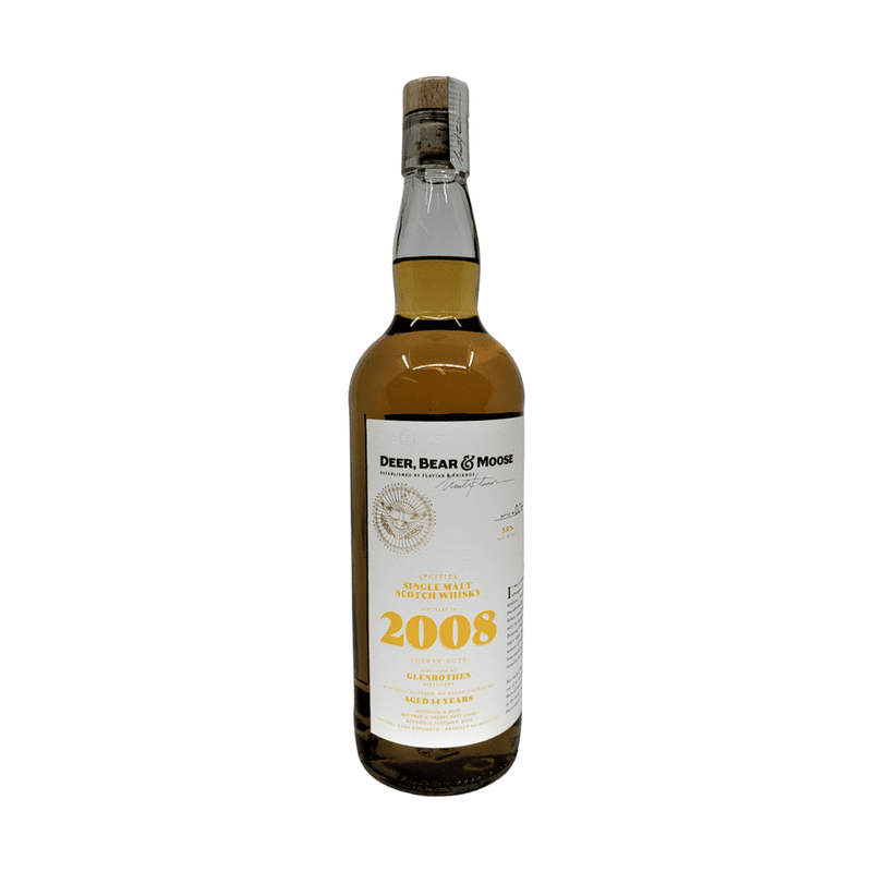 Deer, Bear & Moose 14 Year Old Glenrothes 2008 Speyside Single Malt Scotch Whisky - ForWhiskeyLovers.com