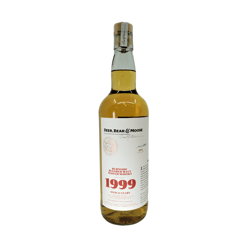 Deer, Bear & Moose 23 Year Old Burnside 1999 Blended Malt Scotch Whisky - ForWhiskeyLovers.com