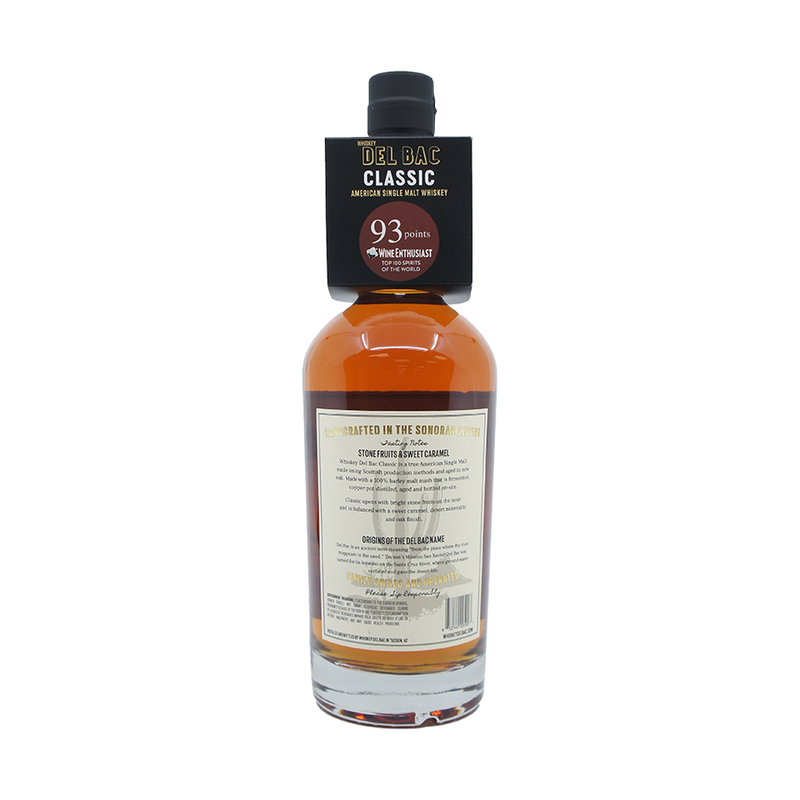 Del Bac Classic Unsmoked Single Malt Whiskey - ForWhiskeyLovers.com