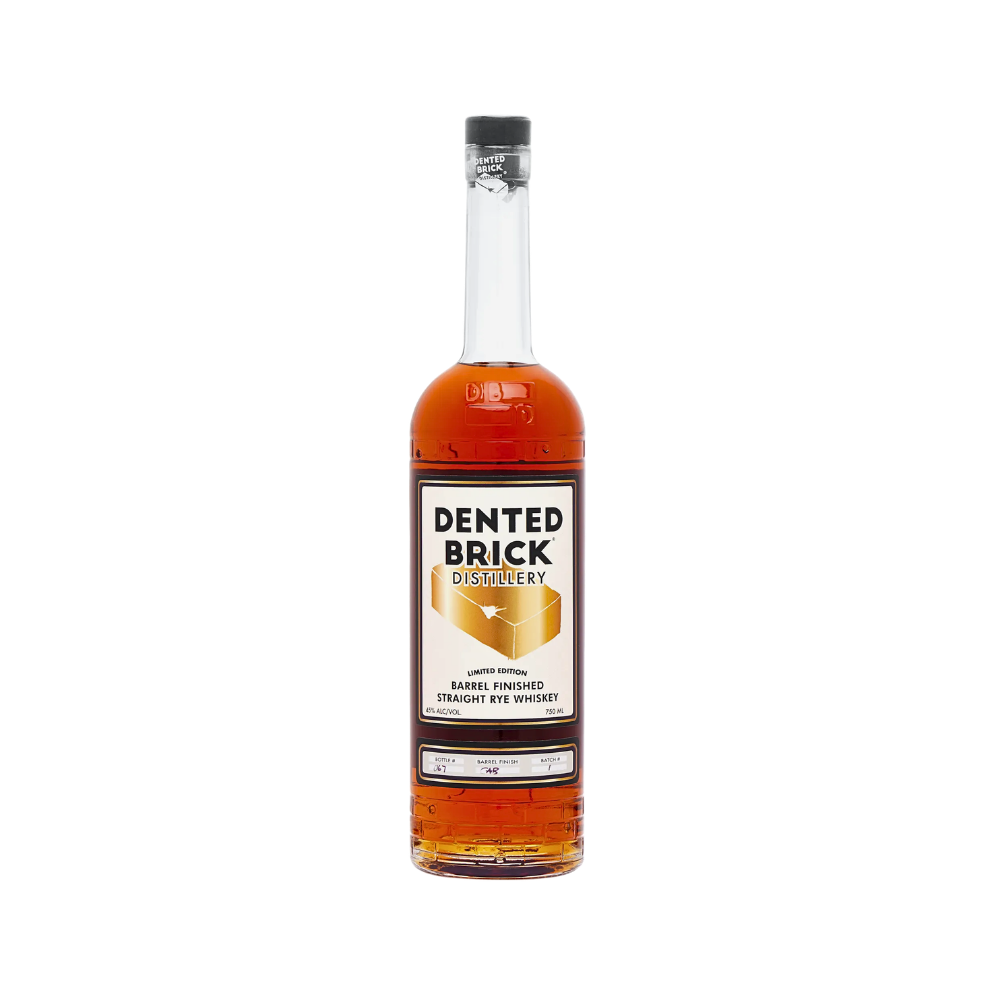 Dented Brick Distillery Barrel Finished Straight Rye Whiskey 750ml - ForWhiskeyLovers.com