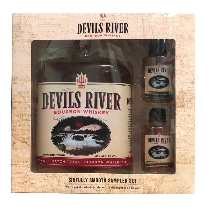 Devils River Bourbon Whiskey + Rye 50ml + Barrel Strength 50ml Gift Set - ForWhiskeyLovers.com